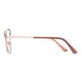 Reeve - Cat-eye Brown Glasses for Women