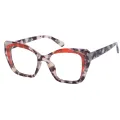 Molly - Cat-eye Tortoiseshell-Red Glasses for Women