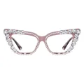 Vespera - Cat-eye Brown-Tortoiseshell Glasses for Women