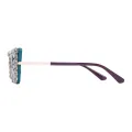 Vespera - Cat-eye Green-Purple Glasses for Women