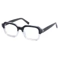 Casey - Square Black-Translucent Glasses for Men & Women
