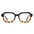 Casey - Square Black-Tortoiseshell Glasses for Men & Women