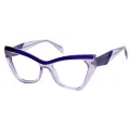 Cressida - Cat-eye Translucent Purple Glasses for Women