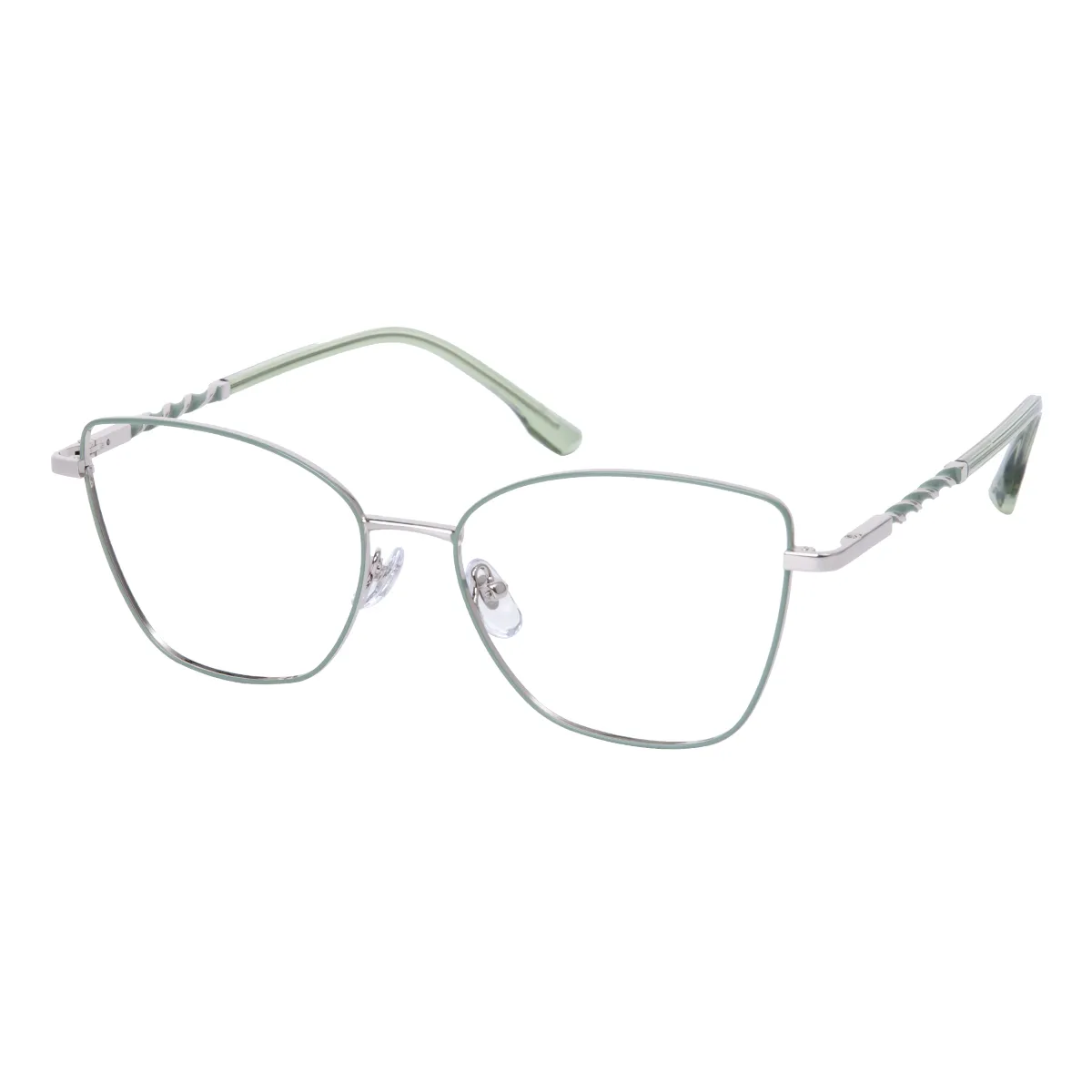 Sable - Square Light Green Glasses for Women