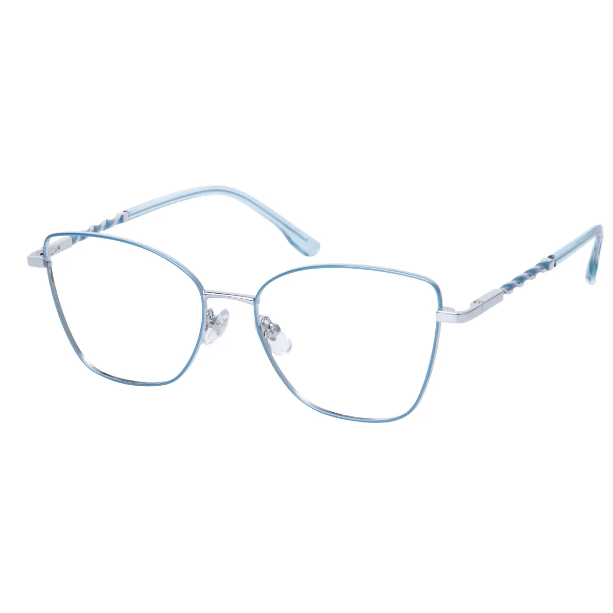 Sable - Square Light Blue Glasses for Women