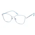 Sable - Square Light Blue Glasses for Women