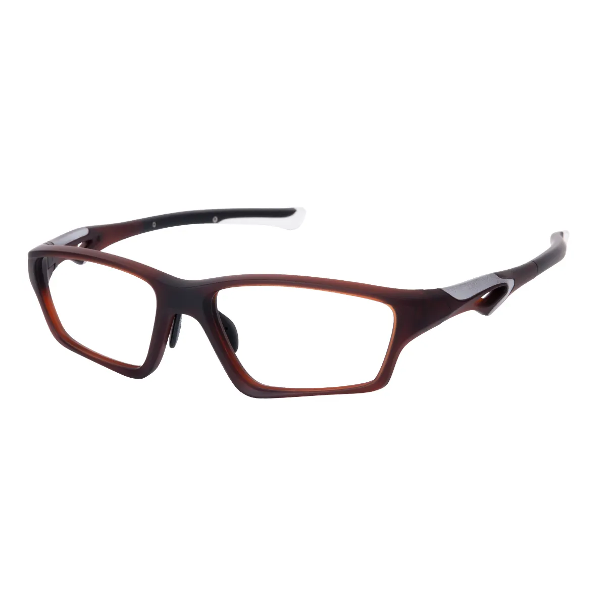 Lucian - Rectangle Brown Glasses for Men