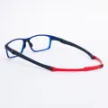 Kellan - Rectangle Blue-Red Glasses for Men