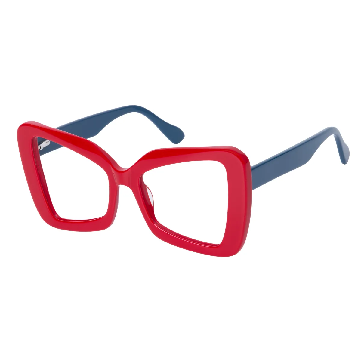 Matana - Cat-eye Red-Blue Glasses for Women