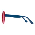 Matana - Cat-eye Red-Blue Glasses for Women