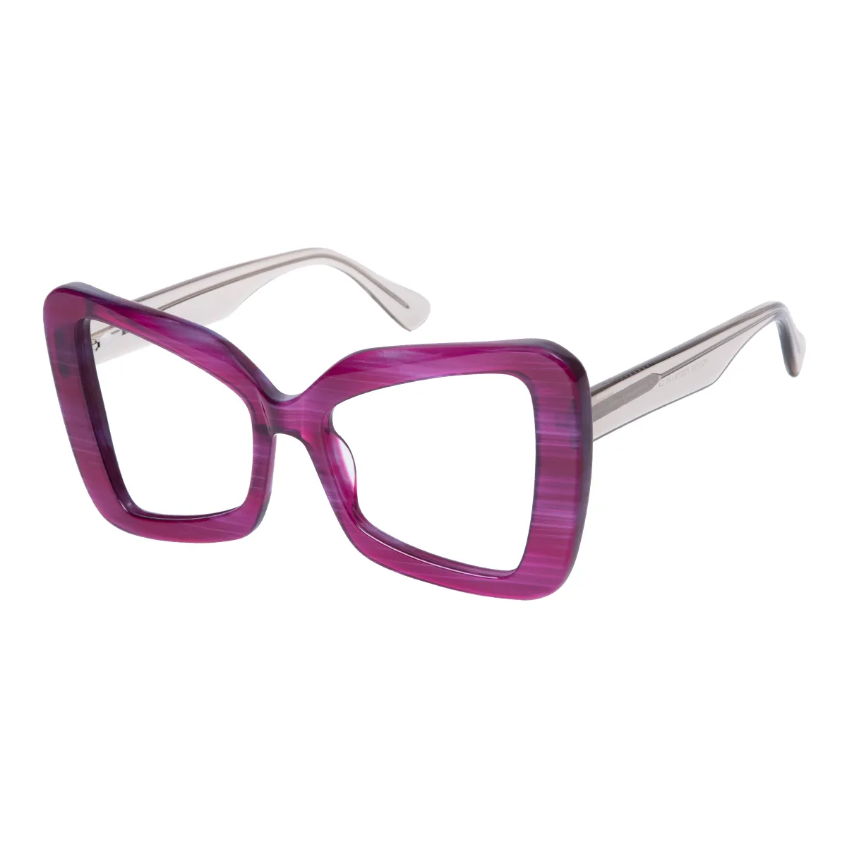 Matana - Cat-eye Purple-Gray Glasses for Women