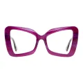 Matana - Cat-eye Purple-Gray Glasses for Women