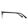 Andres - Browline Brown-Gold Glasses for Men & Women