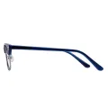 Andres - Browline Blue-Silver Glasses for Men & Women