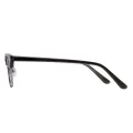 Andres - Browline Gray-Silver Glasses for Men & Women