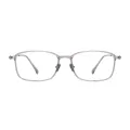 Lennon - Rectangle Gray Glasses for Men & Women