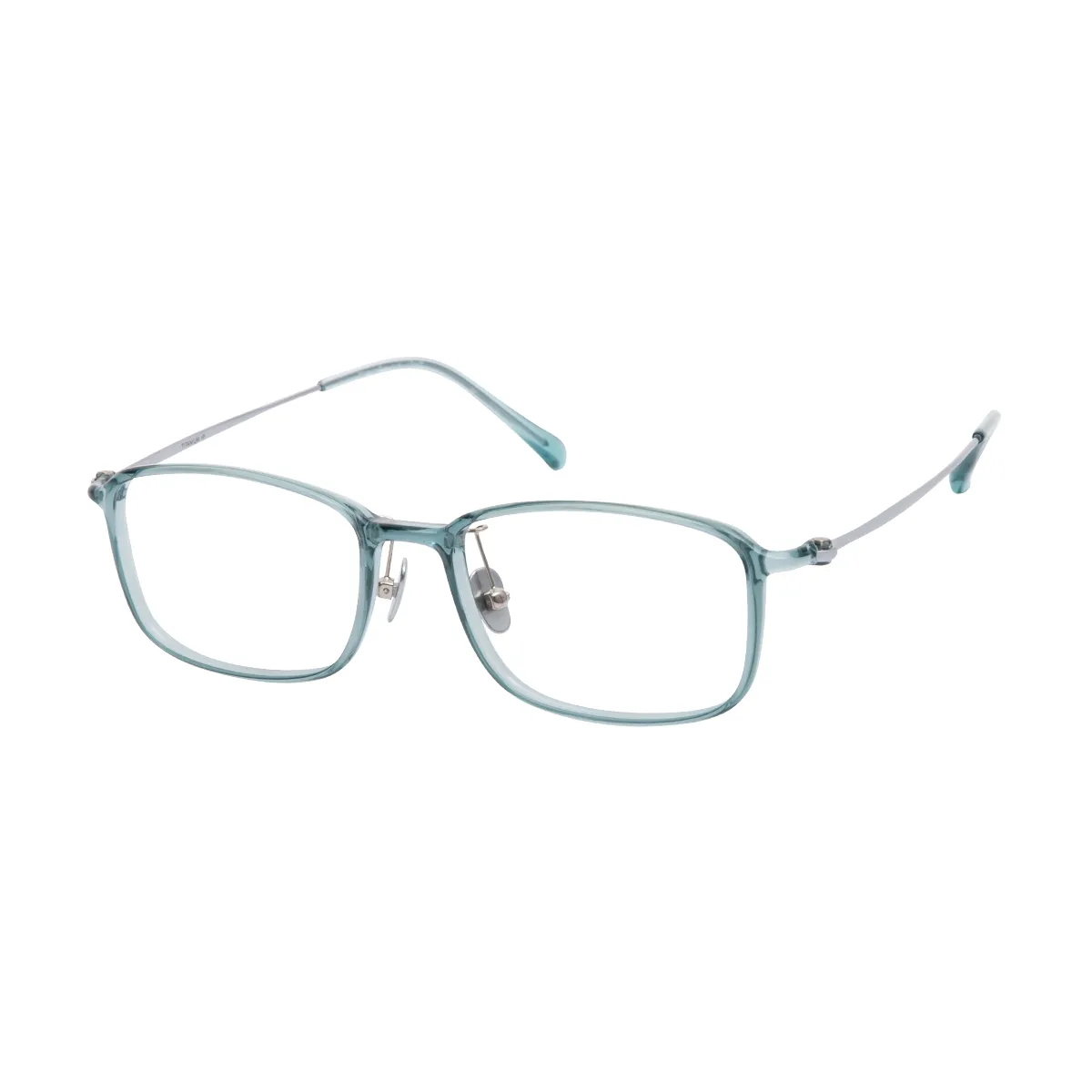 Lennon - Rectangle Blue Glasses for Men & Women