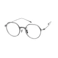 Tatum - Geometric Gray Glasses for Men & Women