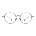 Tatum - Geometric Gray Glasses for Men & Women