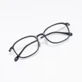Hasey - Rectangle Black Glasses for Men & Women