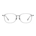 Hasey - Rectangle Gray Glasses for Men & Women