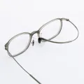 Hasey - Rectangle Green Glasses for Men & Women