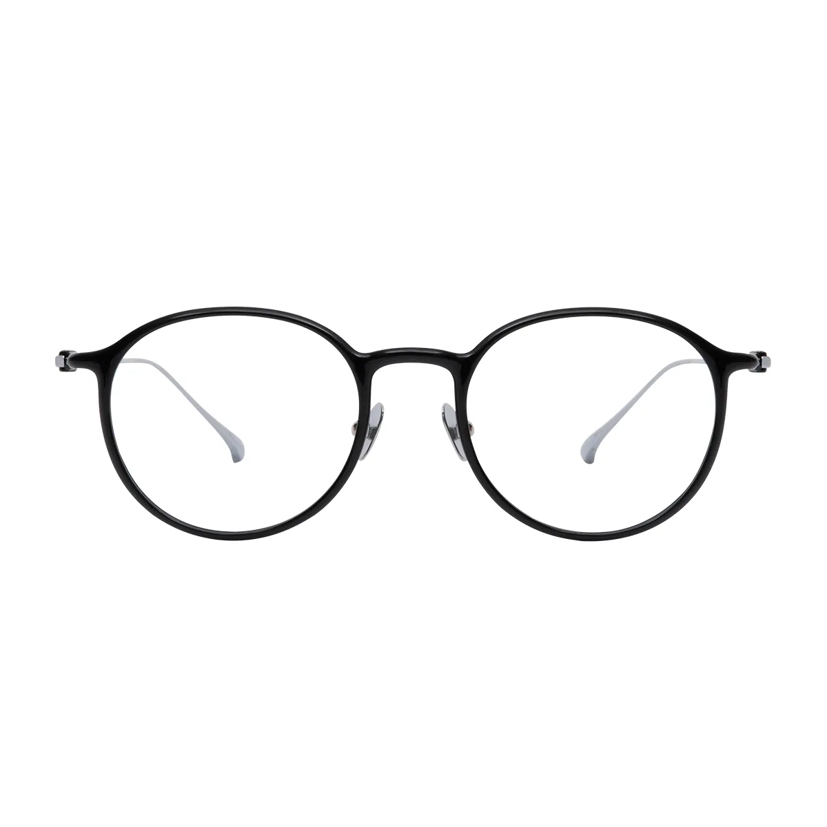 Micah - Round Black Glasses for Men & Women