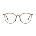 Skylar - Round Translucent Green Glasses for Men & Women