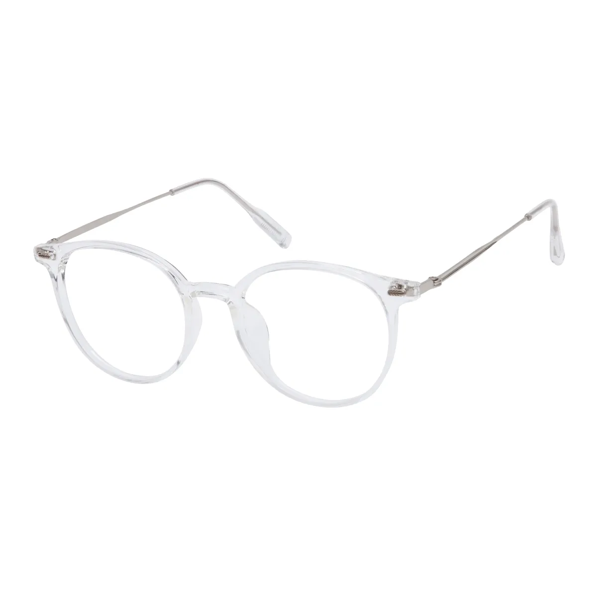 Skylar - Round Translucent Glasses for Men & Women