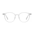 Skylar - Round Translucent Glasses for Men & Women