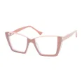 Jane - Square Pink Glasses for Women