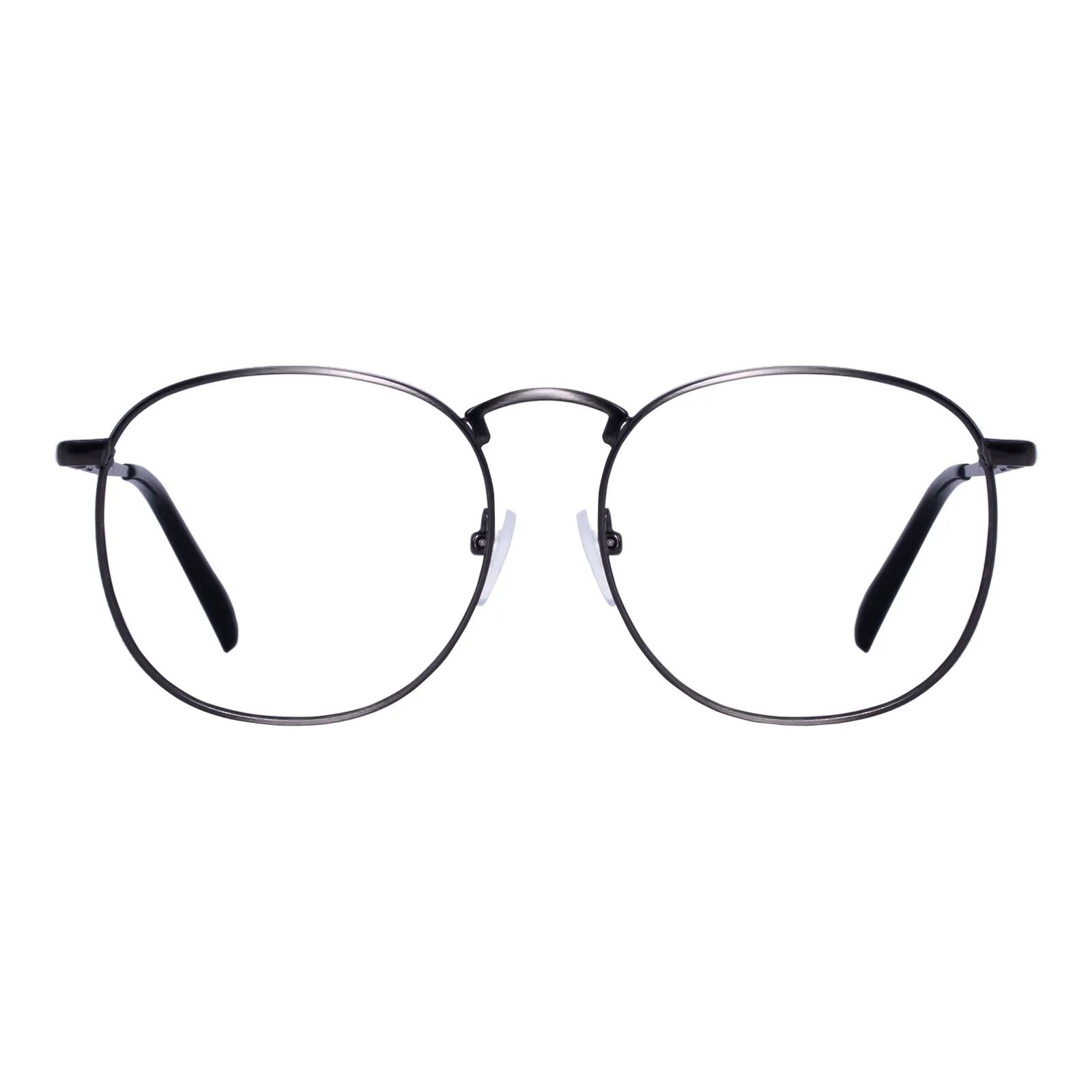 Augustine - Round Bright-Nickel Glasses for Men & Women