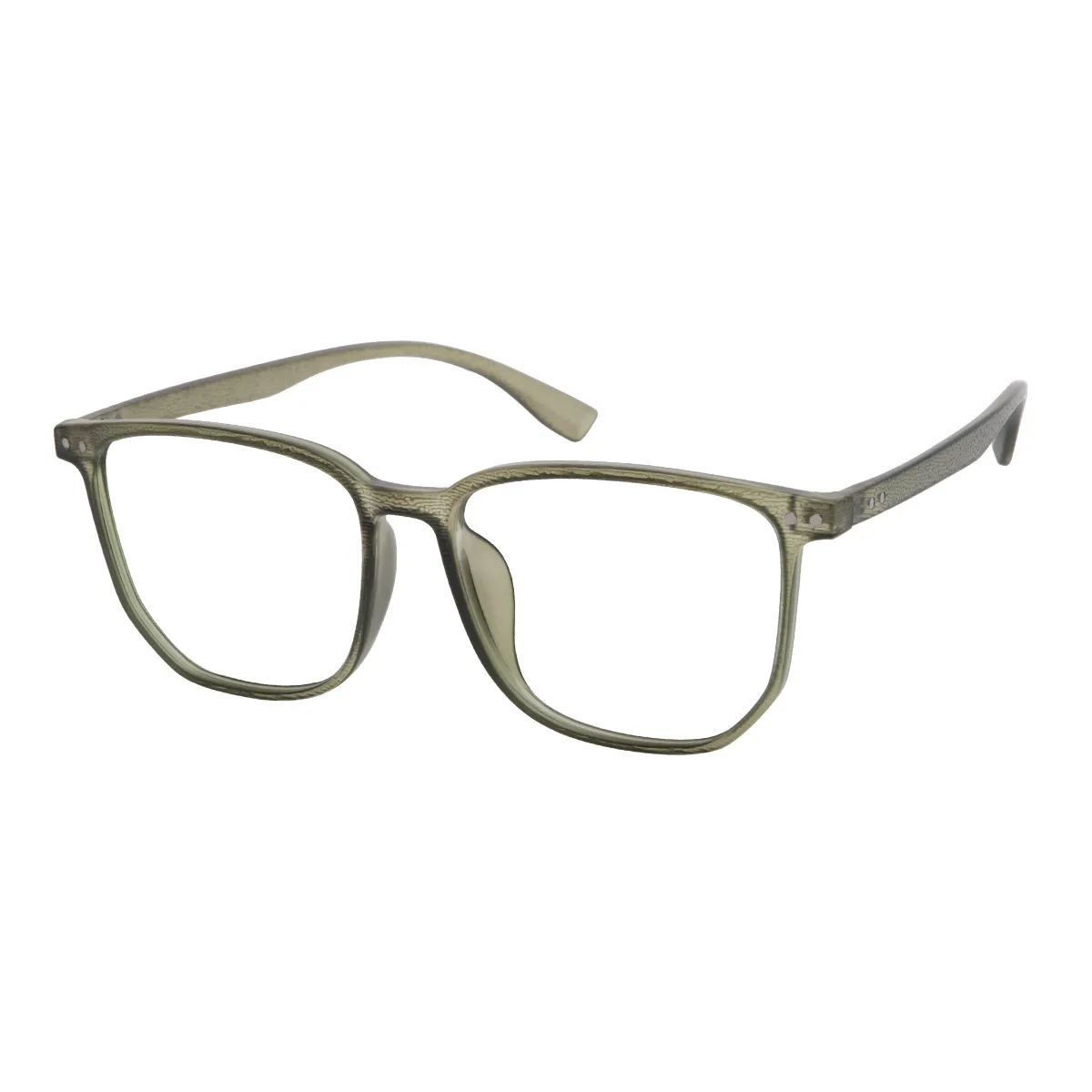 Vega - Square Green Glasses for Men & Women