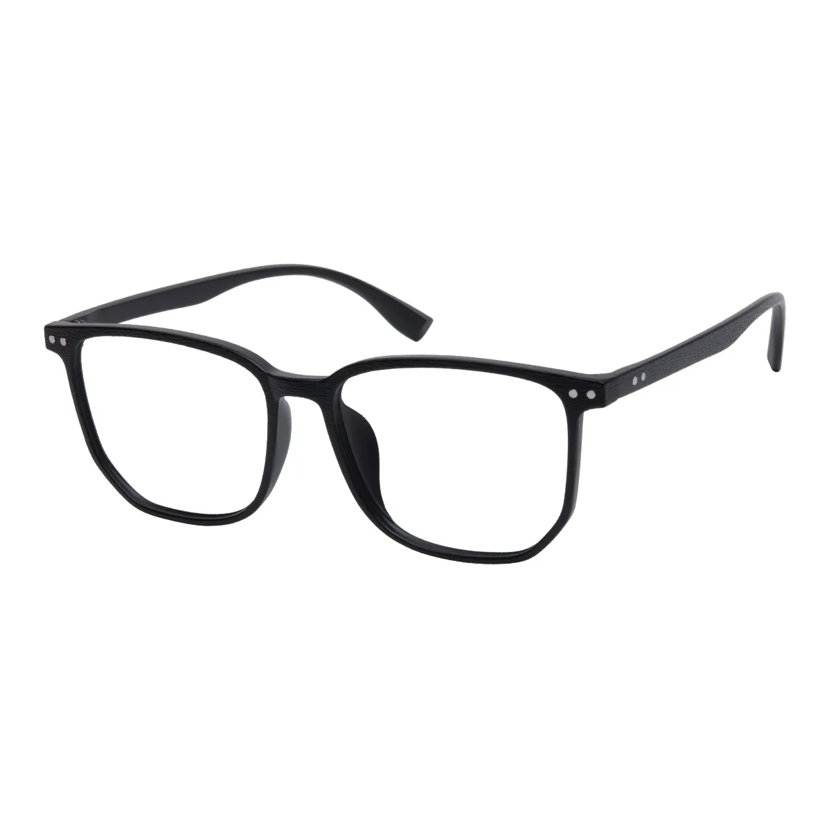 Vega - Square Black Glasses for Men & Women