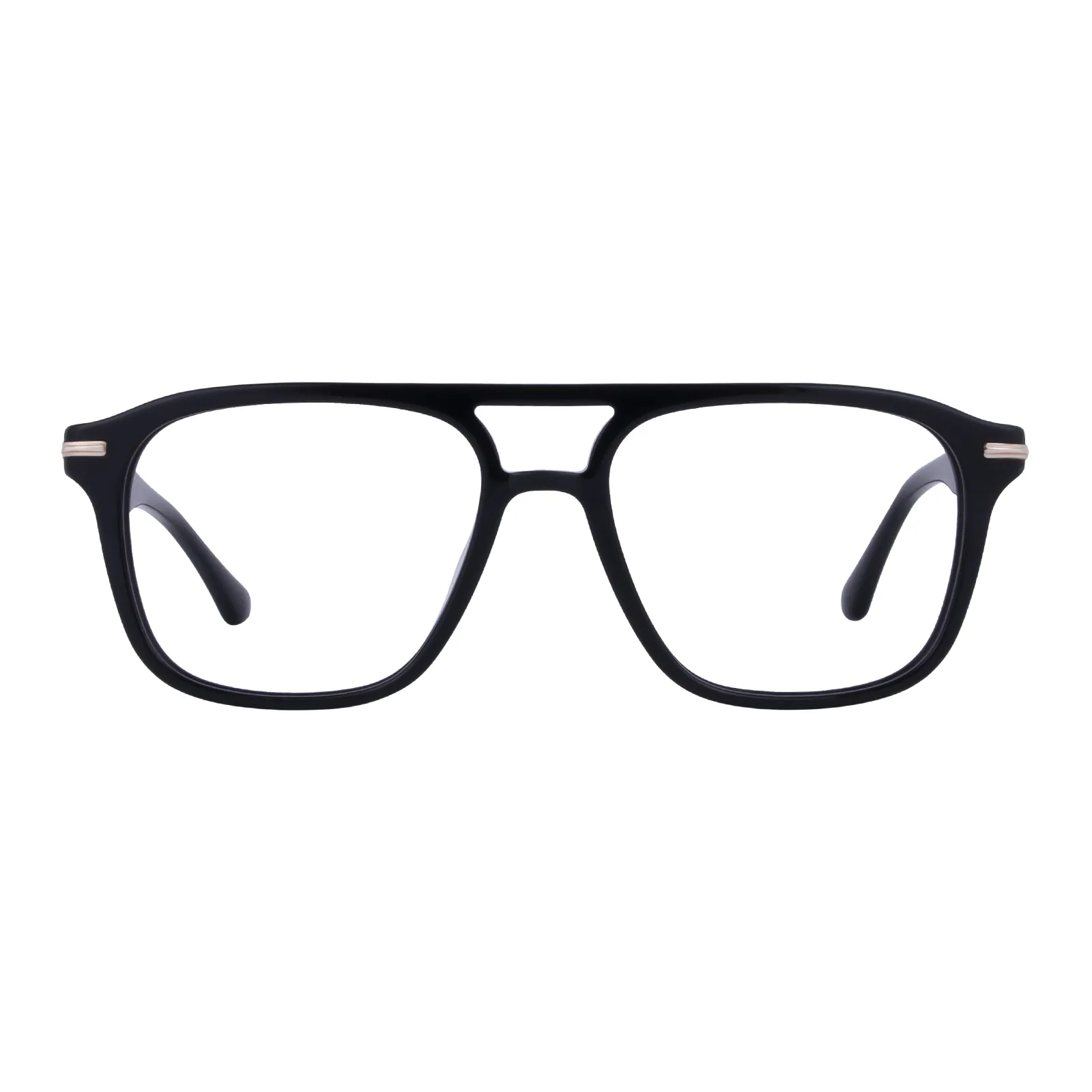 Wesley - Aviator Black Glasses for Men & Women
