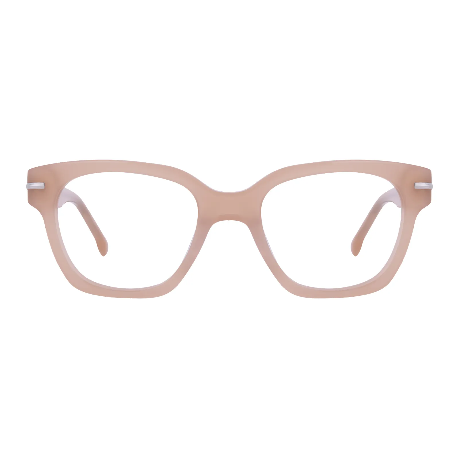 Phyllis - Square Bright-brown Glasses for Women