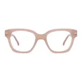Phyllis - Square Bright brown Glasses for Women