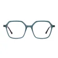 Felicity - Geometric Green Glasses for Women