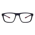 Pearson - Rectangle Black/Red Glasses for Men