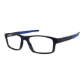 Whitney - Rectangle Black/Blue Glasses for Men & Women