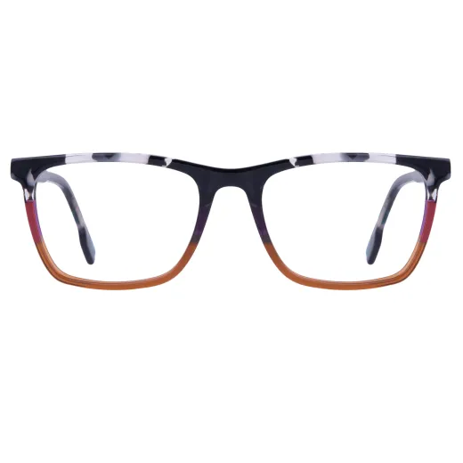 Flavia - Rectangle Tortoiseshell Glasses for Men & Women