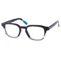 Frankie - Rectangle Black/Gray Glasses for Men & Women