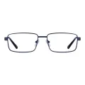 Mason - Square Blue Glasses for Men