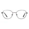 Liam - Round Brown Glasses for Women