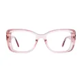 Maggie - Square Pink Glasses for Women