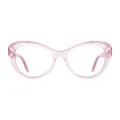 Lamont - Cat-eye Transparent Pink Glasses for Women