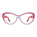 Lamont - Cat-eye Transparent Red Glasses for Women
