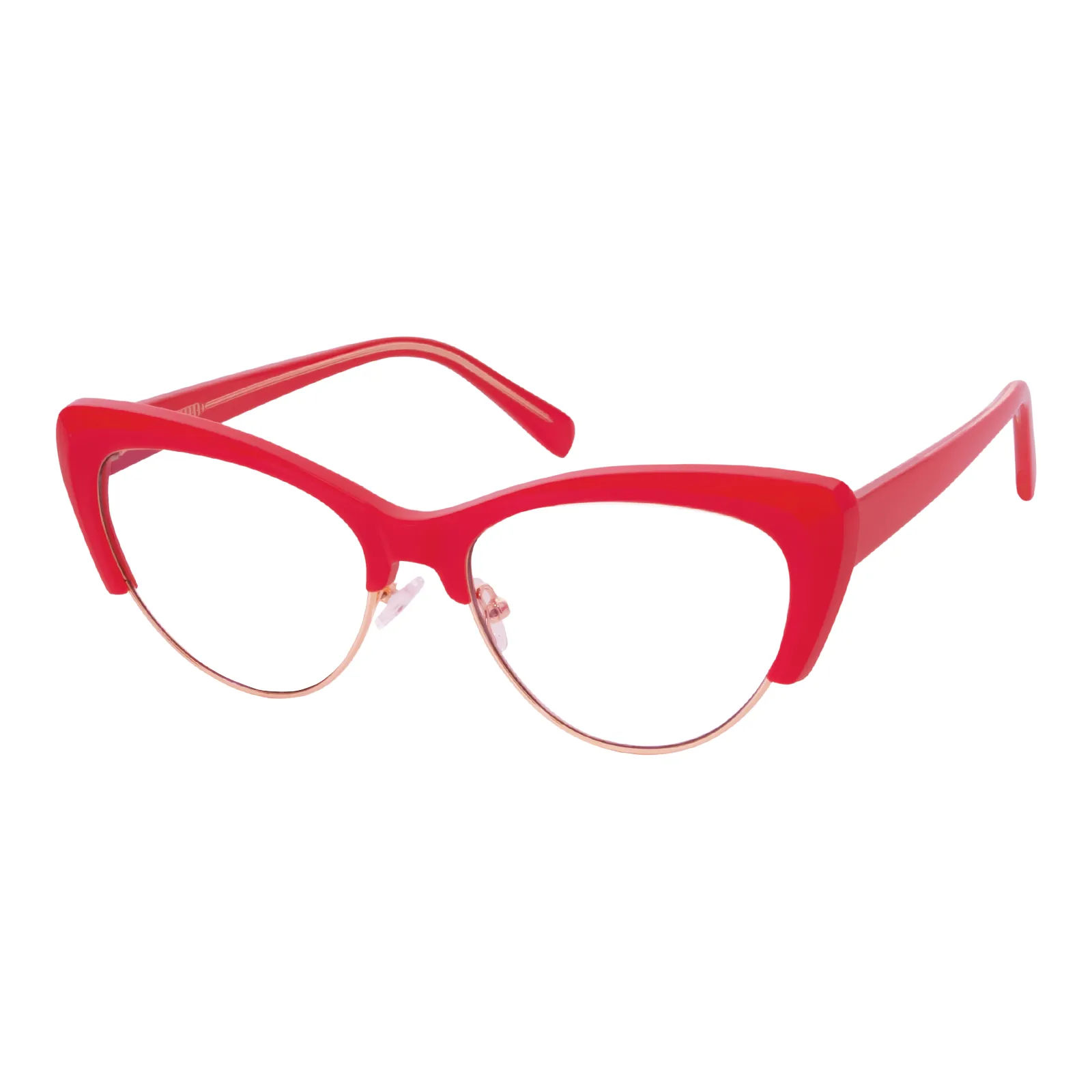 Christine - Cat-eye Red Glasses for Women