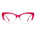 Christine - Cat-eye Red Glasses for Women