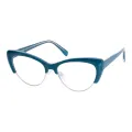 Christine - Cat-eye Green Glasses for Women
